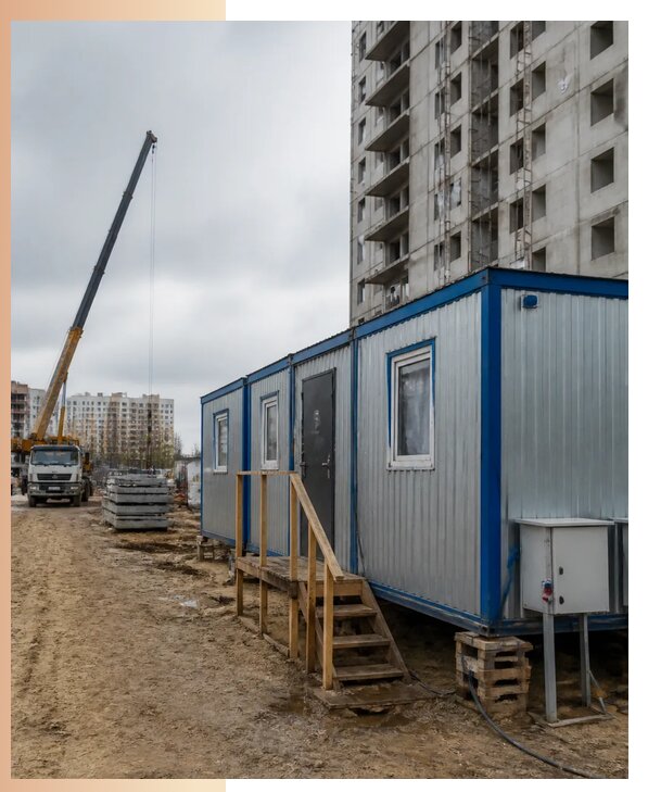 Аренда строительных вагончиков для рабочих в Бугульме